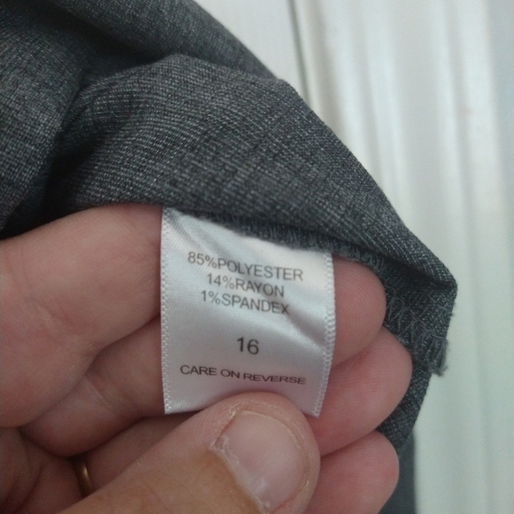 𝅺7TH Avenue Design studio grey office dress skirt. NWOT. Size 16. - Picture 5 of 7